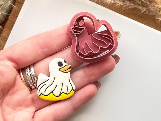 Ghost Duck Clay Cutter, cute Halloween cutter for polymer and silver clay, made in the UK-Gothic / Alt Cutters
