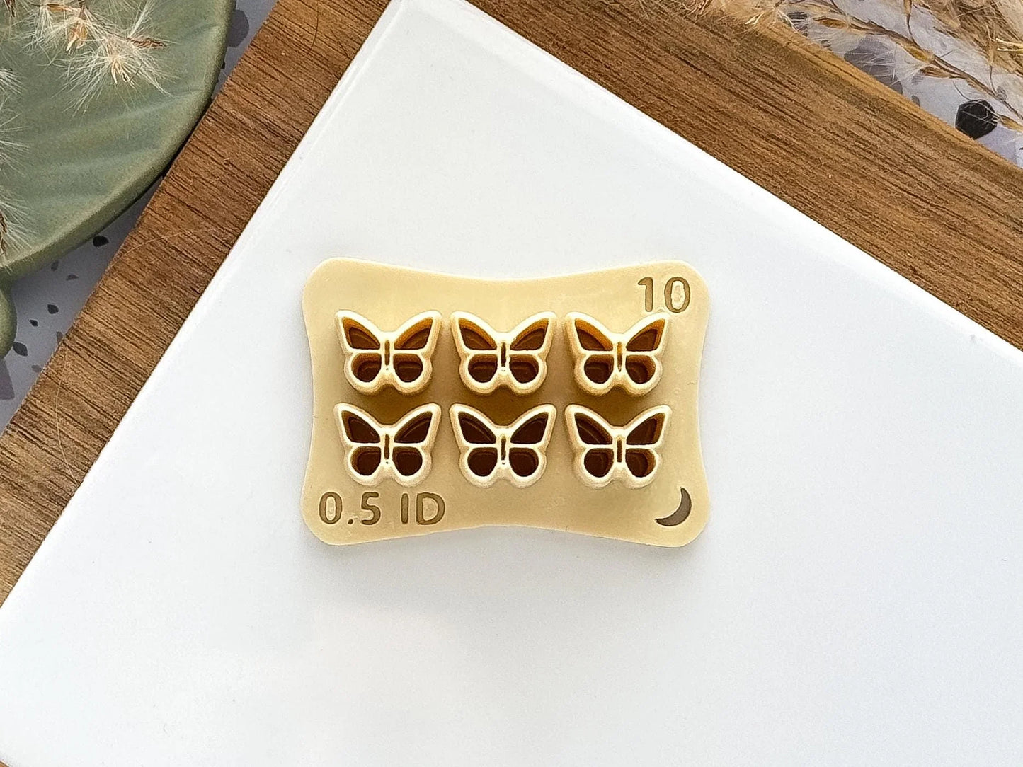 Thin Clay Cutter Mini Butterfly, set of 6 miniature cutters or single cutter for very thin clay-Micro Clay Cutters