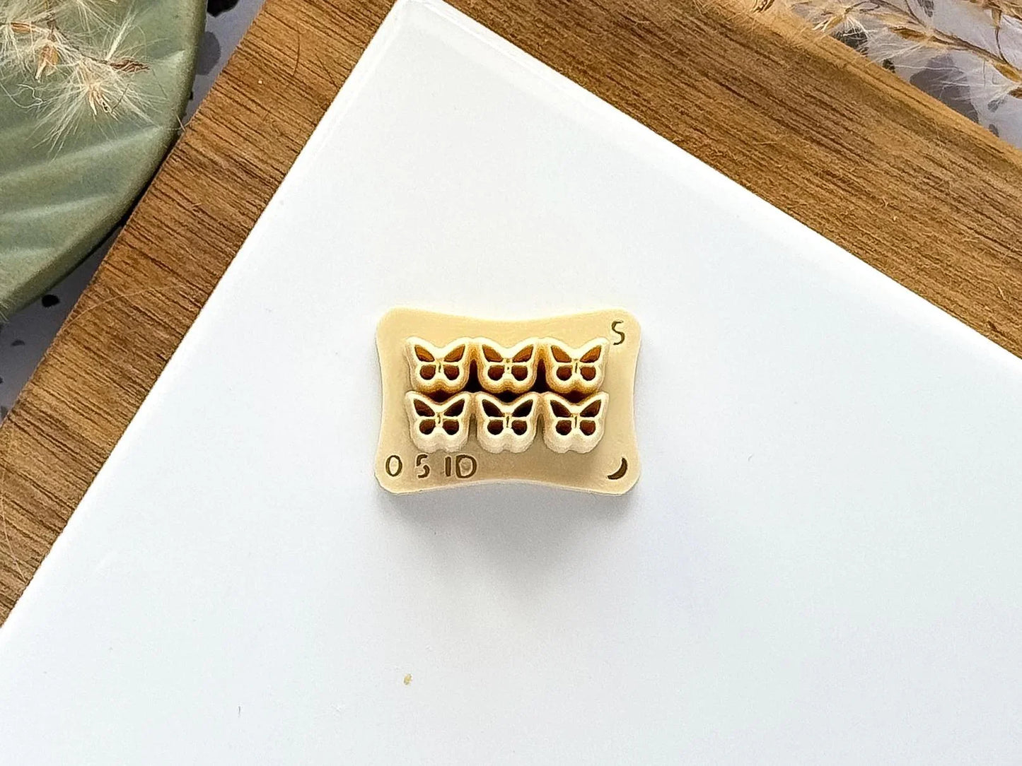 Thin Clay Cutter Mini Butterfly, set of 6 tiny 5 mm miniature cutters or single cutter for very thin clay-Micro Clay Cutters