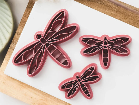 Dragonfly Polymer Clay Cutter, detailed clay cutter for use with silver clay and polymer clay. UK made-Animal & Nature Cutters
