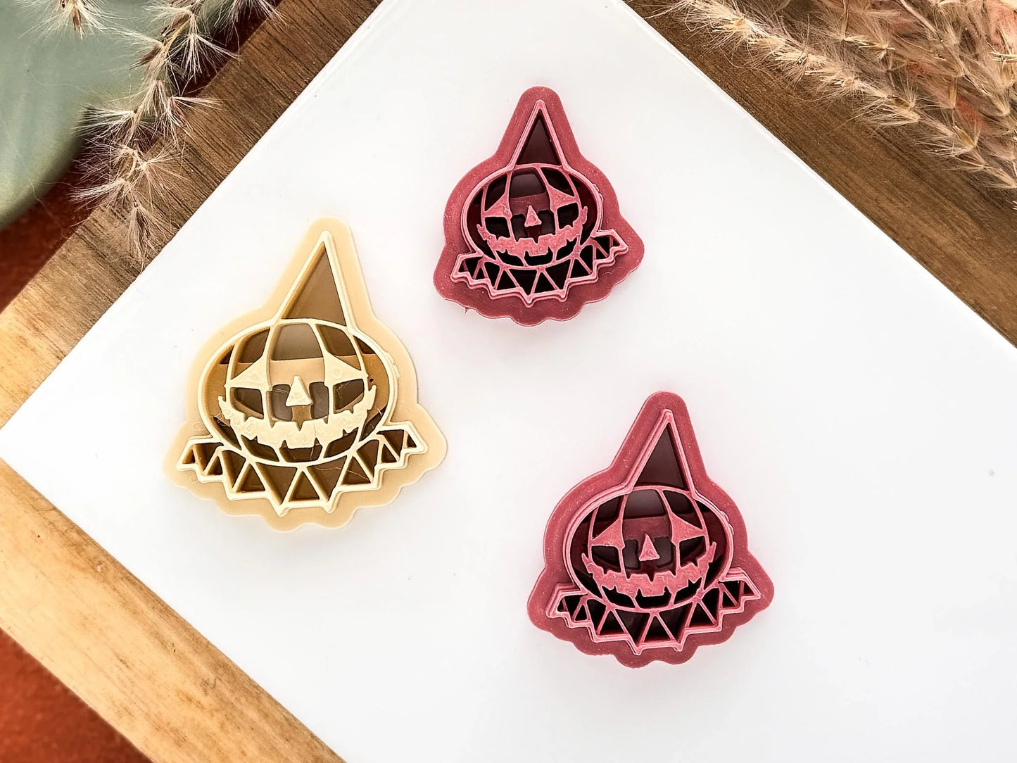 Pumpkin Clown Cutter, spooky halloween cutter for polymer clay and silver clay, UK made-Halloween / Goth Cutters