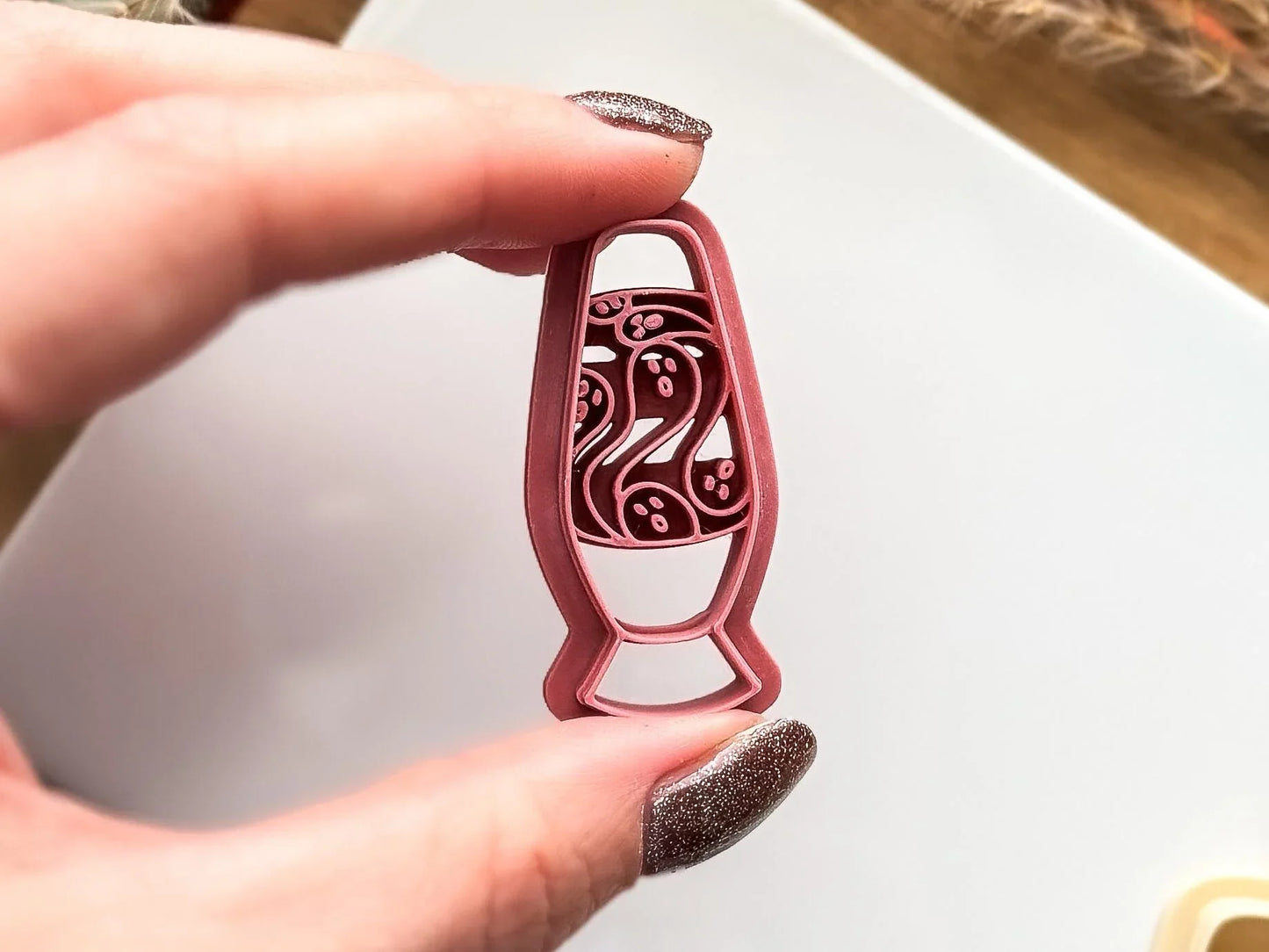 Halloween ghostly lava lamp cutter, cutter for polymer clay and silver clay, UK made-Halloween / Goth Cutters