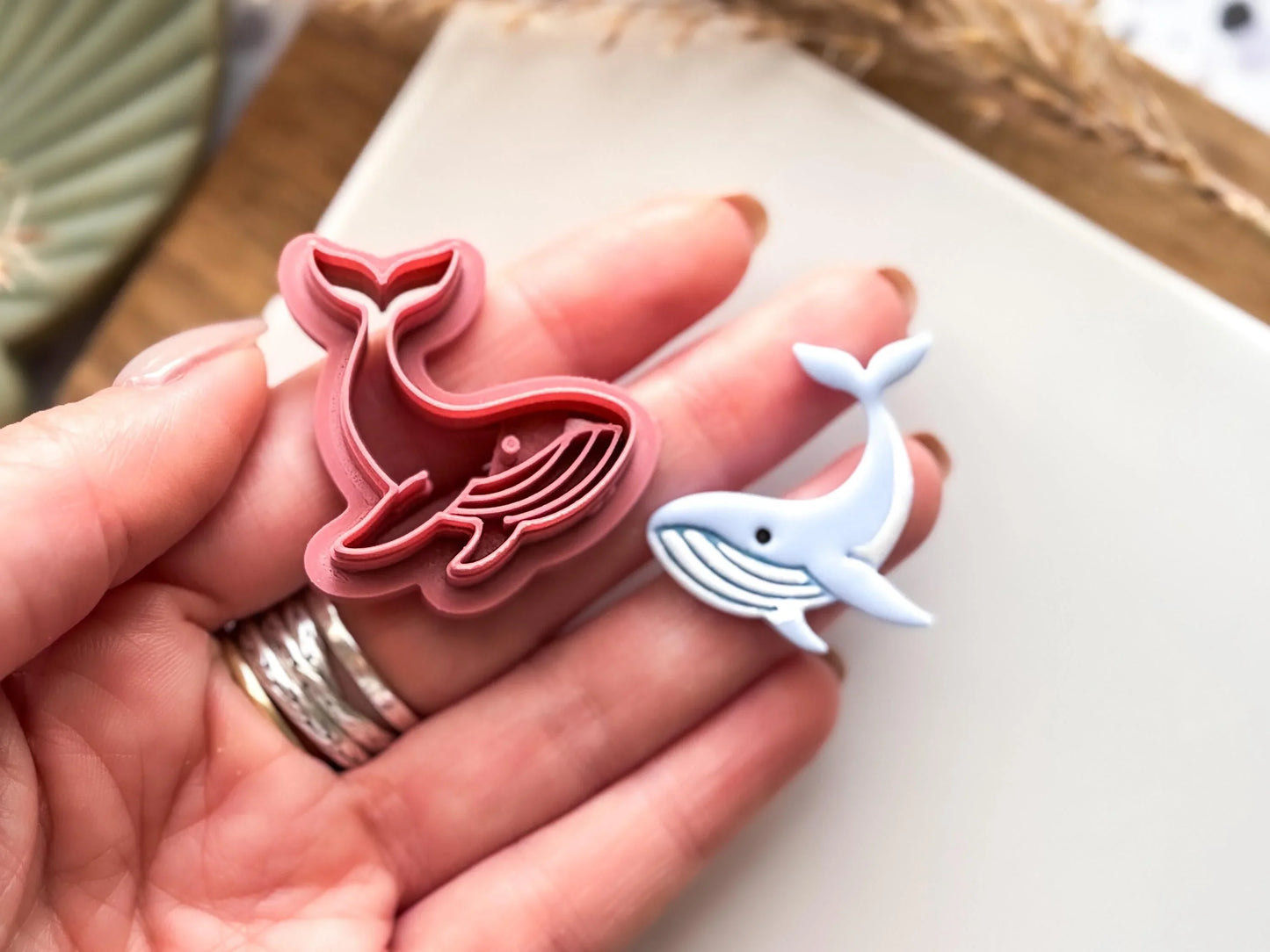 Whale Clay Cutter, blue whale cutter for use with polymer and silver clay, 2.5 - 4.5 cm, made in the UK-Animal & Nature Cutters
