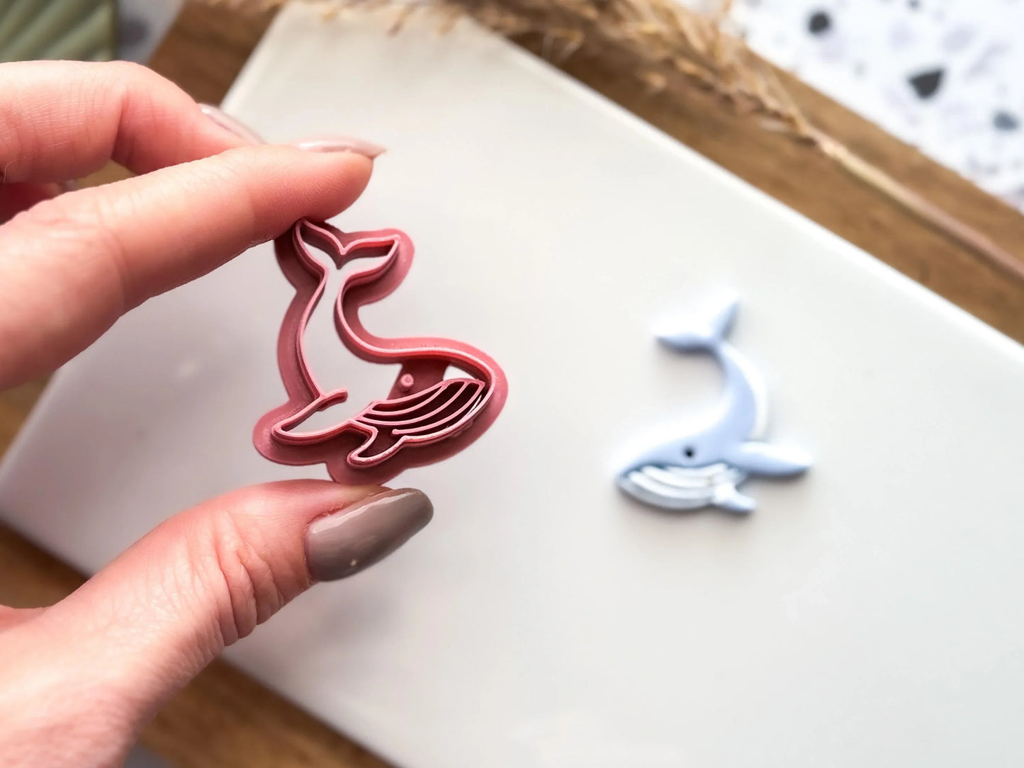 Whale Clay Cutter, blue whale cutter for use with polymer and silver clay, 2.5 - 4.5 cm, made in the UK-Animal & Nature Cutters