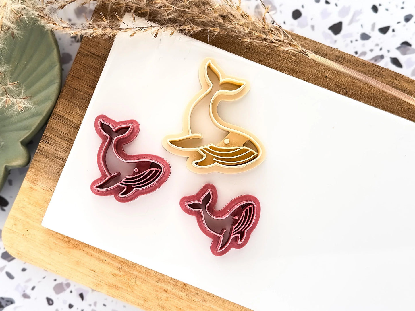 Whale Clay Cutter, blue whale cutter for use with polymer and silver clay, 2.5 - 4.5 cm, made in the UK-Animal & Nature Cutters