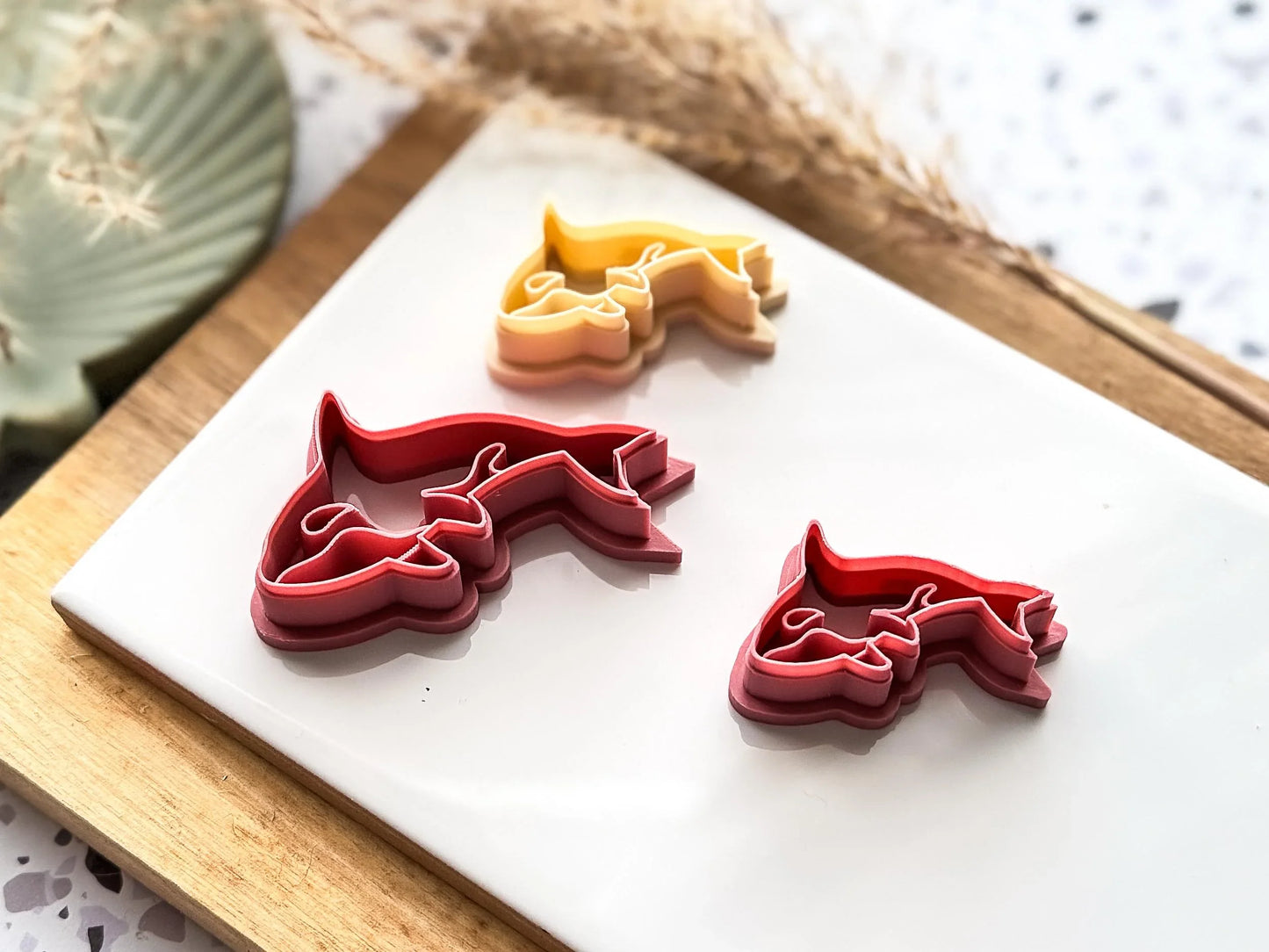 Orca Clay Cutter, killer whale shaped cutter for use with polymer and silver clay, 2 - 4.5 cm, made in the UK-Animal & Nature Cutters
