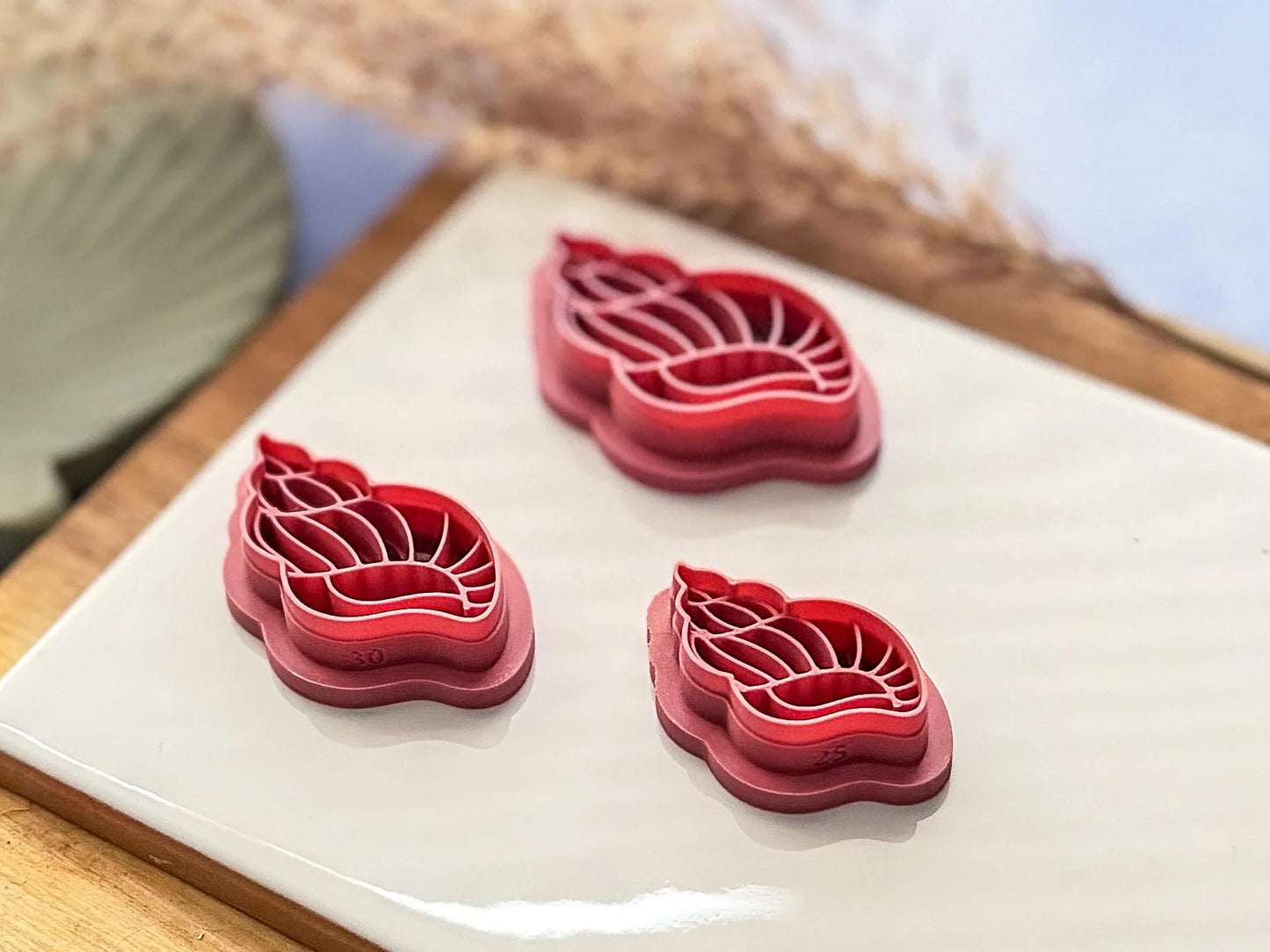 Sea Shell Cutter, cone / conch shell cutter for use with polymer clay and silver clay, five sizes available, UK made-Summer Cutters