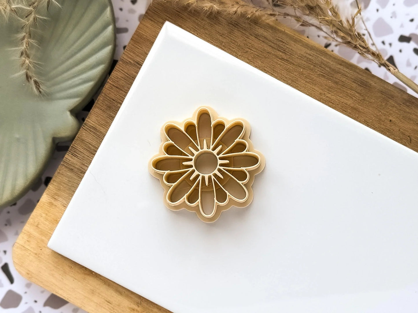 Daisy Flower Clay Cutter, detailed cutter for polymer clay and silver clay crafts, UK made-Floral Clay Cutters