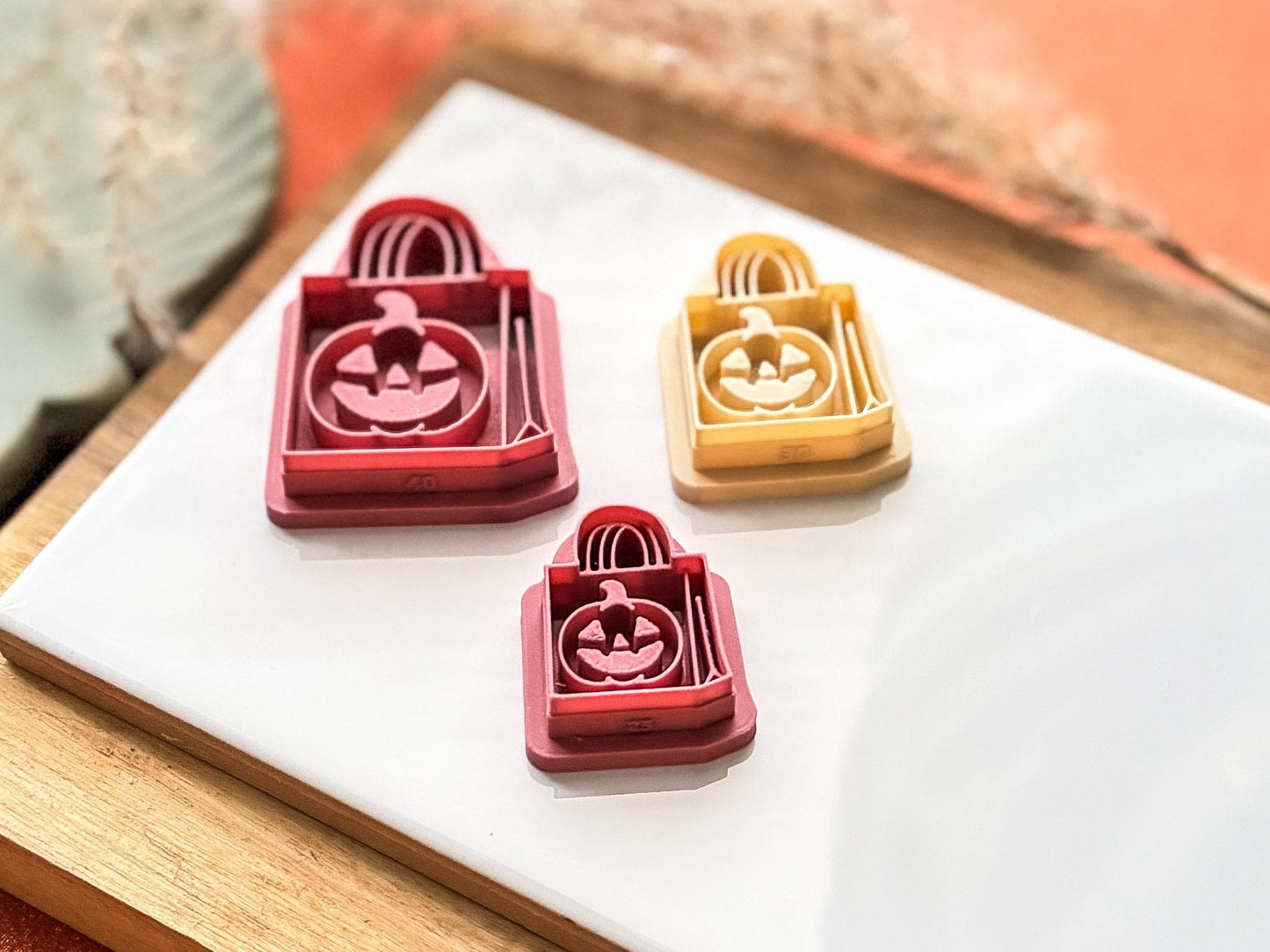 Halloween Clay Cutter Trick or Treat Bag, halloween themed cutter polymer clay and silver clay, UK made-Halloween / Goth Cutters