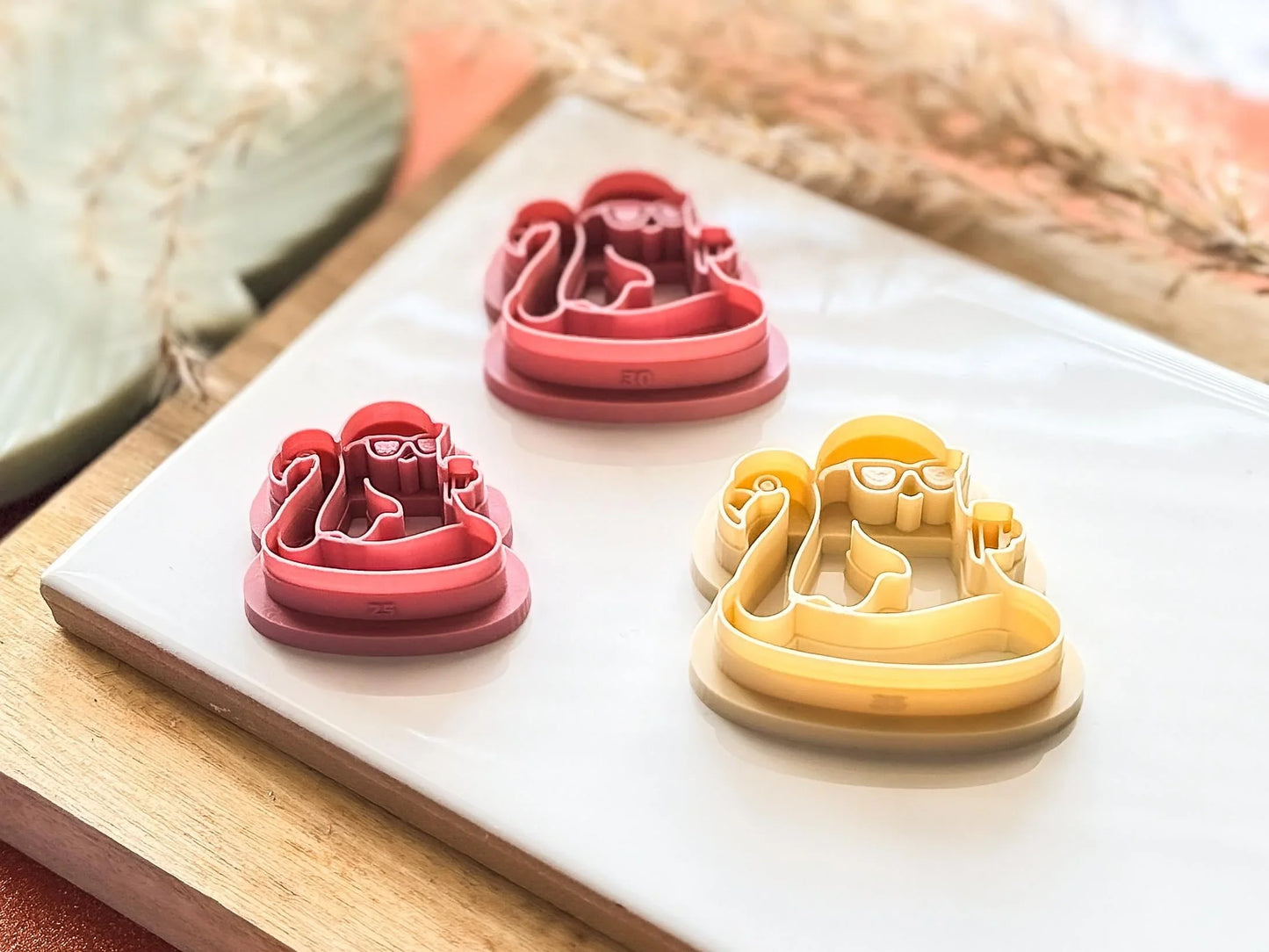 Summer Ghost Clay Cutter, cute pool party ghost cutter for polymer clay and silver clay-Halloween / Goth Cutters