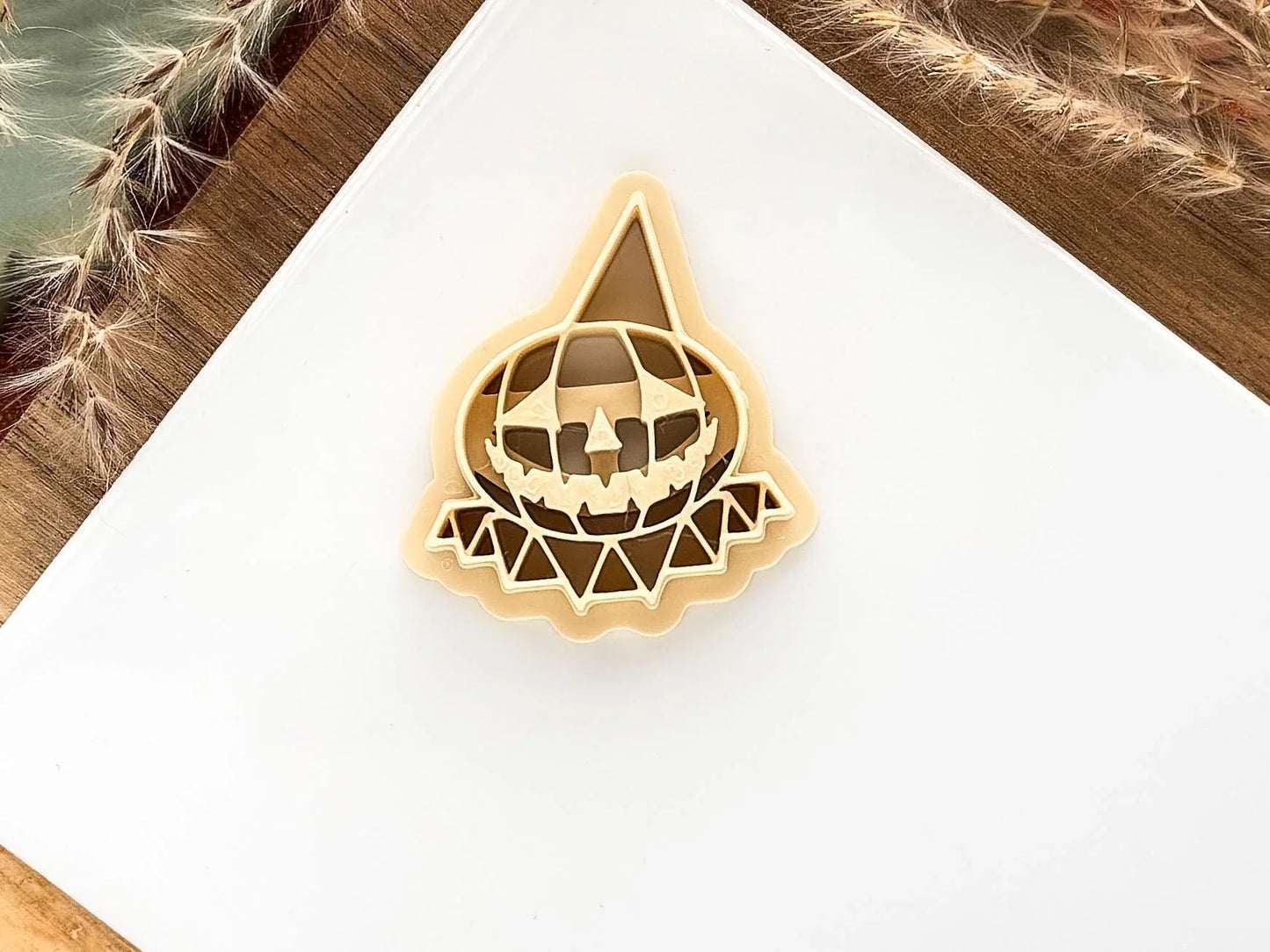 Pumpkin Clown Cutter, spooky halloween cutter for polymer clay and silver clay, UK made-Halloween / Goth Cutters
