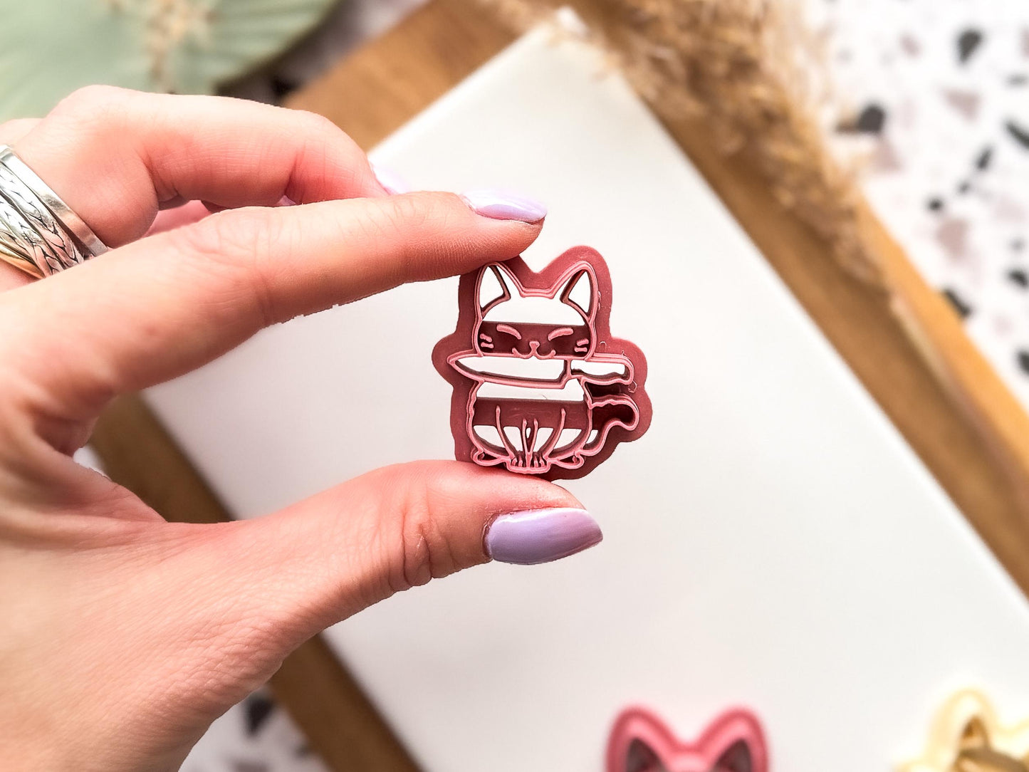 Bad Cat Clay Cutter, available in 2.5 - 4.5 cm sizes, made in the UK-Animal & Nature Cutters