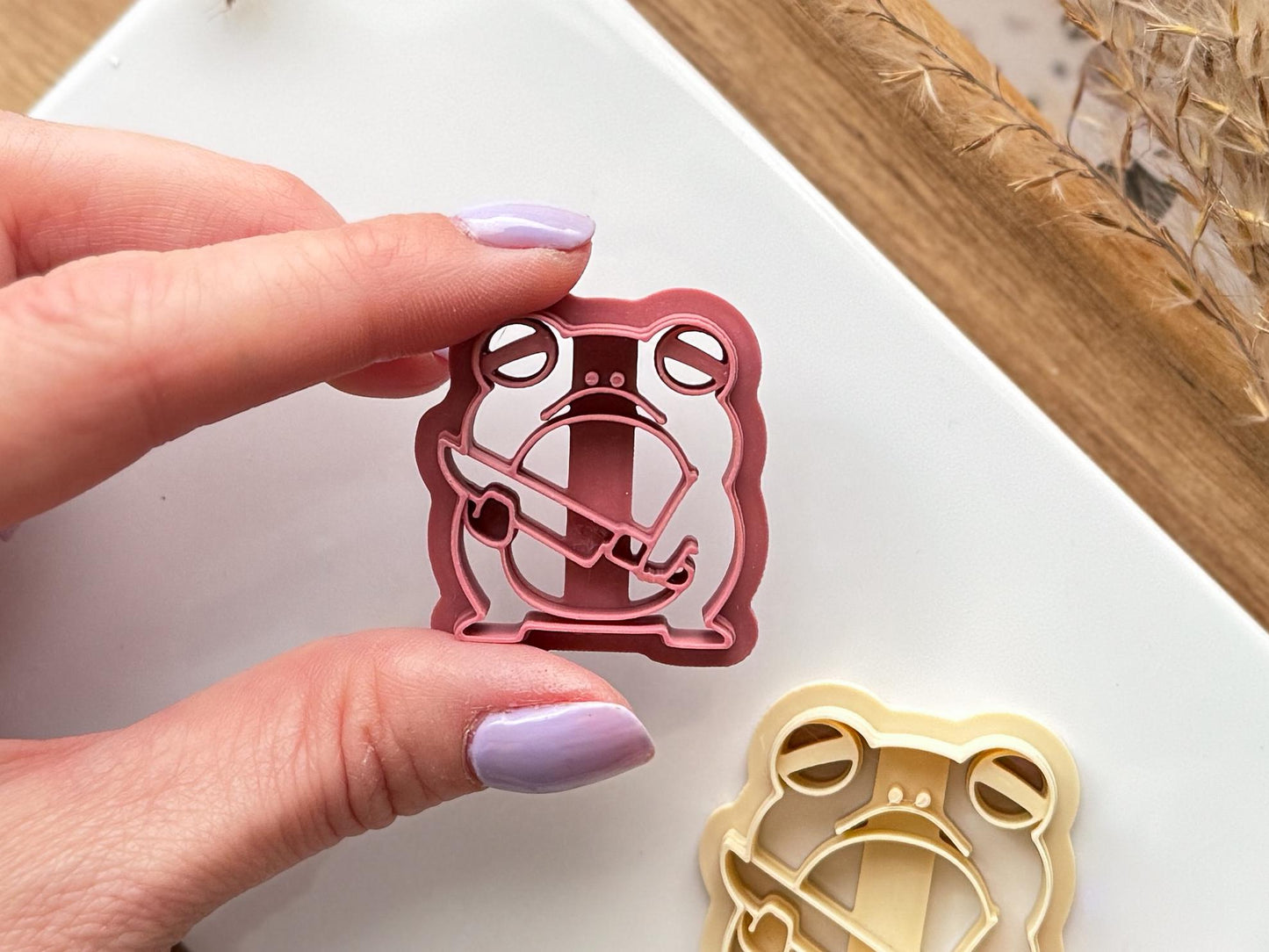 Evil Frog Clay Cutter, available in 2.5 - 4.5 cm sizes, made in the UK-Animal & Nature Cutters