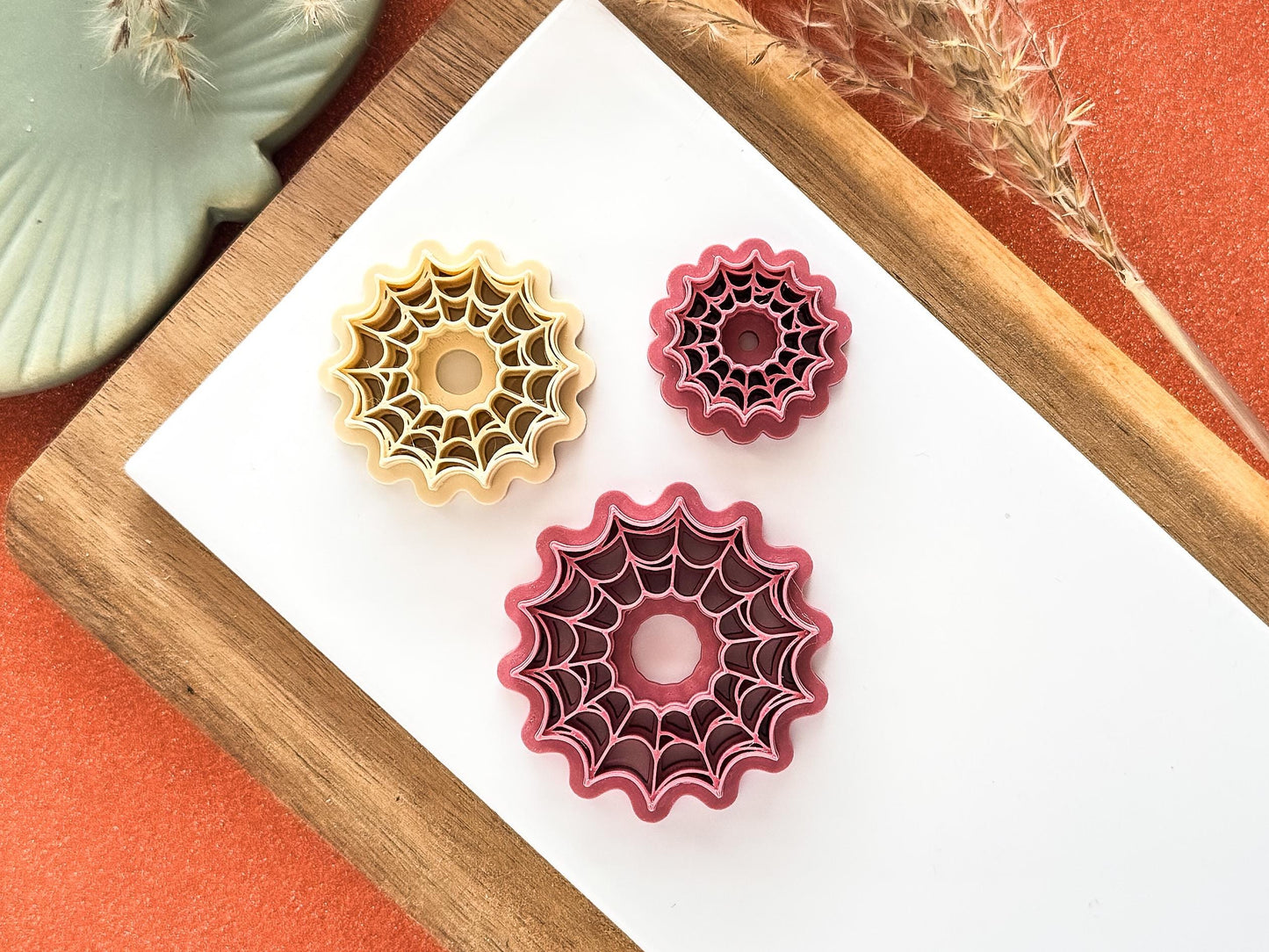 Web Polymer Clay Cutter, Halloween Hoop Shaped Clay Cutter, 5 sizes available, UK Made-Halloween / Goth Cutters