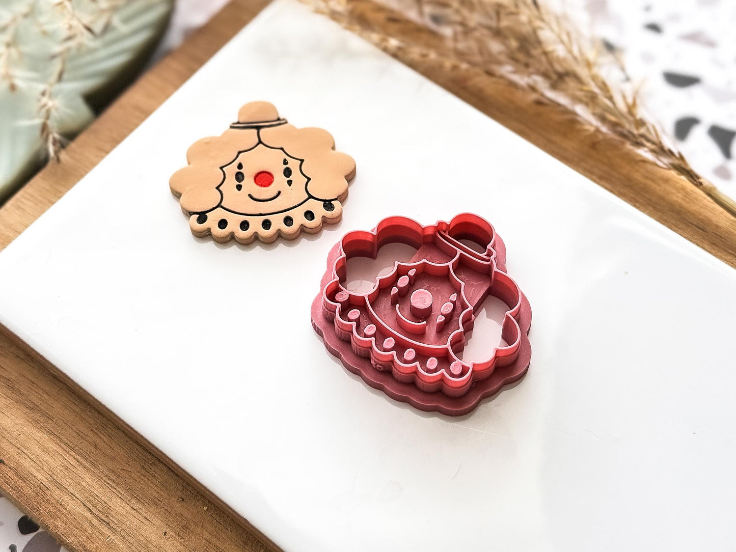 Clown Polymer Clay Cutter: Halloween Circus Clay Tool, Various Sizes, UK Made-Halloween / Goth Cutters