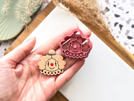 Clown Polymer Clay Cutter: Halloween Circus Clay Tool, Various Sizes, UK Made-Halloween / Goth Cutters