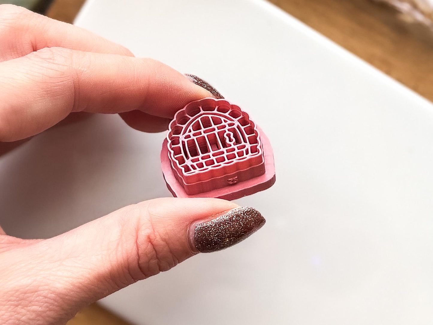 Fairy Door Clay Cutter Brick, Cottagecore cutter for use with polymer clay and silver clay, 5 sizes available, UK made-