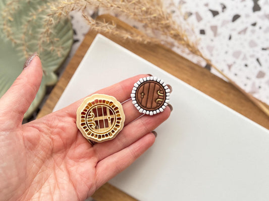Round Fairy Door Clay Cutter, Cottagecore cutter for use with polymer clay and silver clay, 5 sizes available, UK made-Cottagecore Cutters