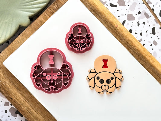 Spider Clay Cutter, Insect Themed Cutter for Polymer and Silver Clay, Available in 5 sizes 2.5 - 4.5 cm, UK Made-Animal & Nature Cutters