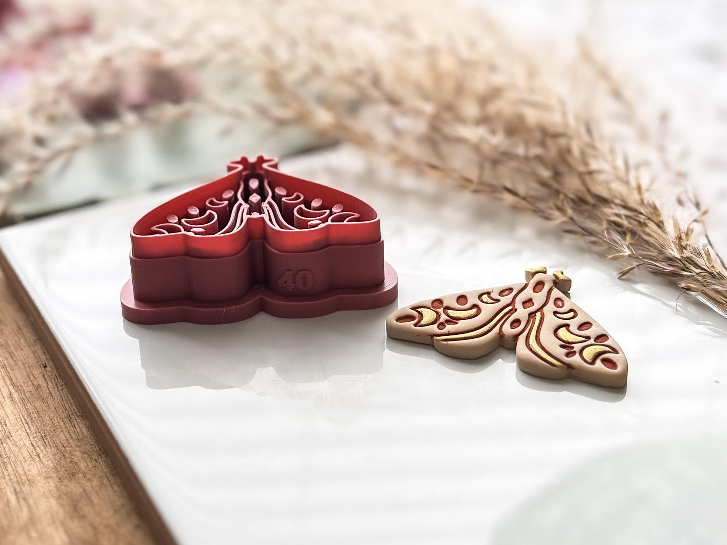 Celestial Moth Clay Cutter, Boho Style Tool for Polymer and Silver Clay-Animal & Nature Cutters