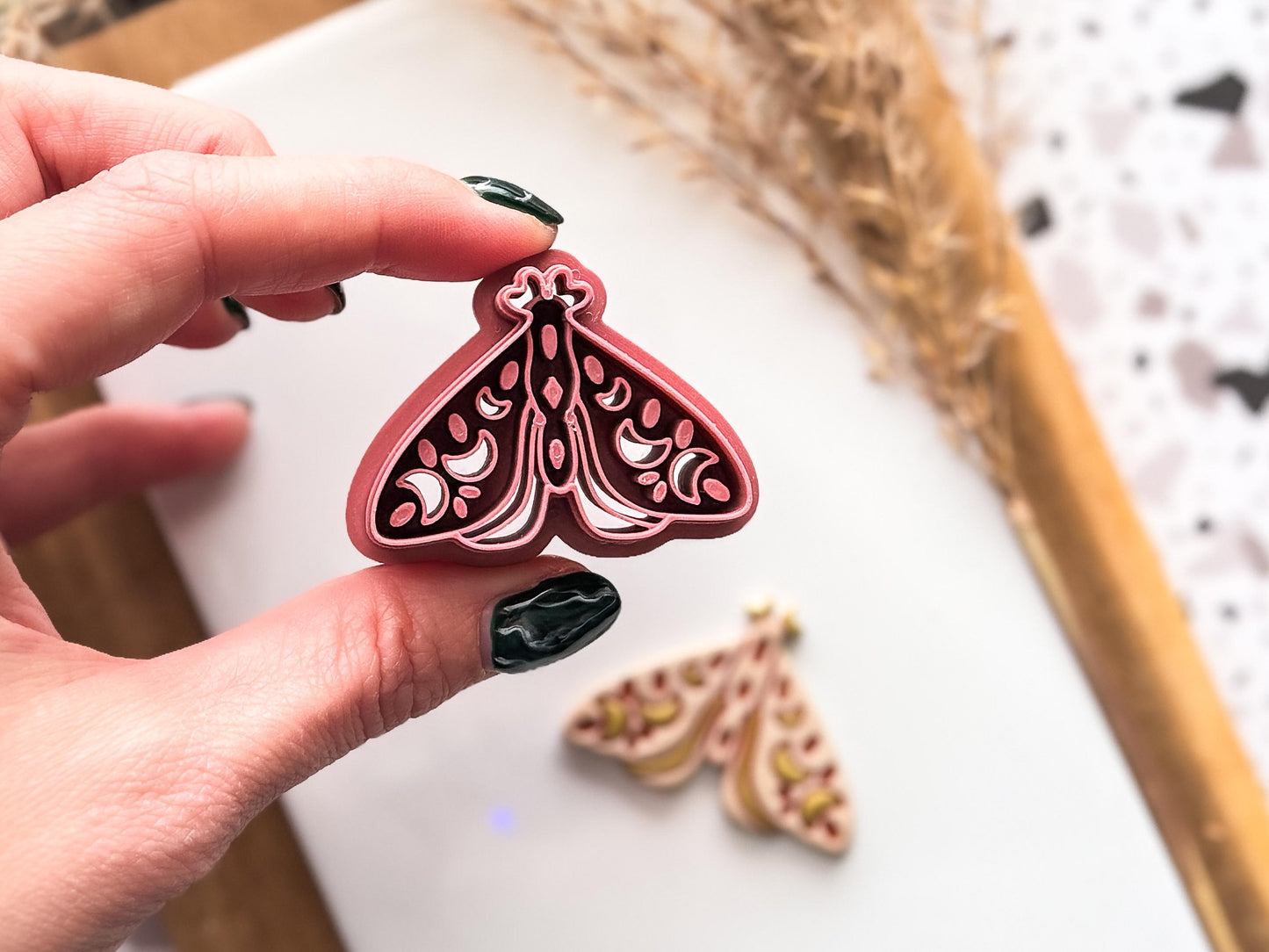 Celestial Moth Clay Cutter, Boho Style Tool for Polymer and Silver Clay-Animal & Nature Cutters