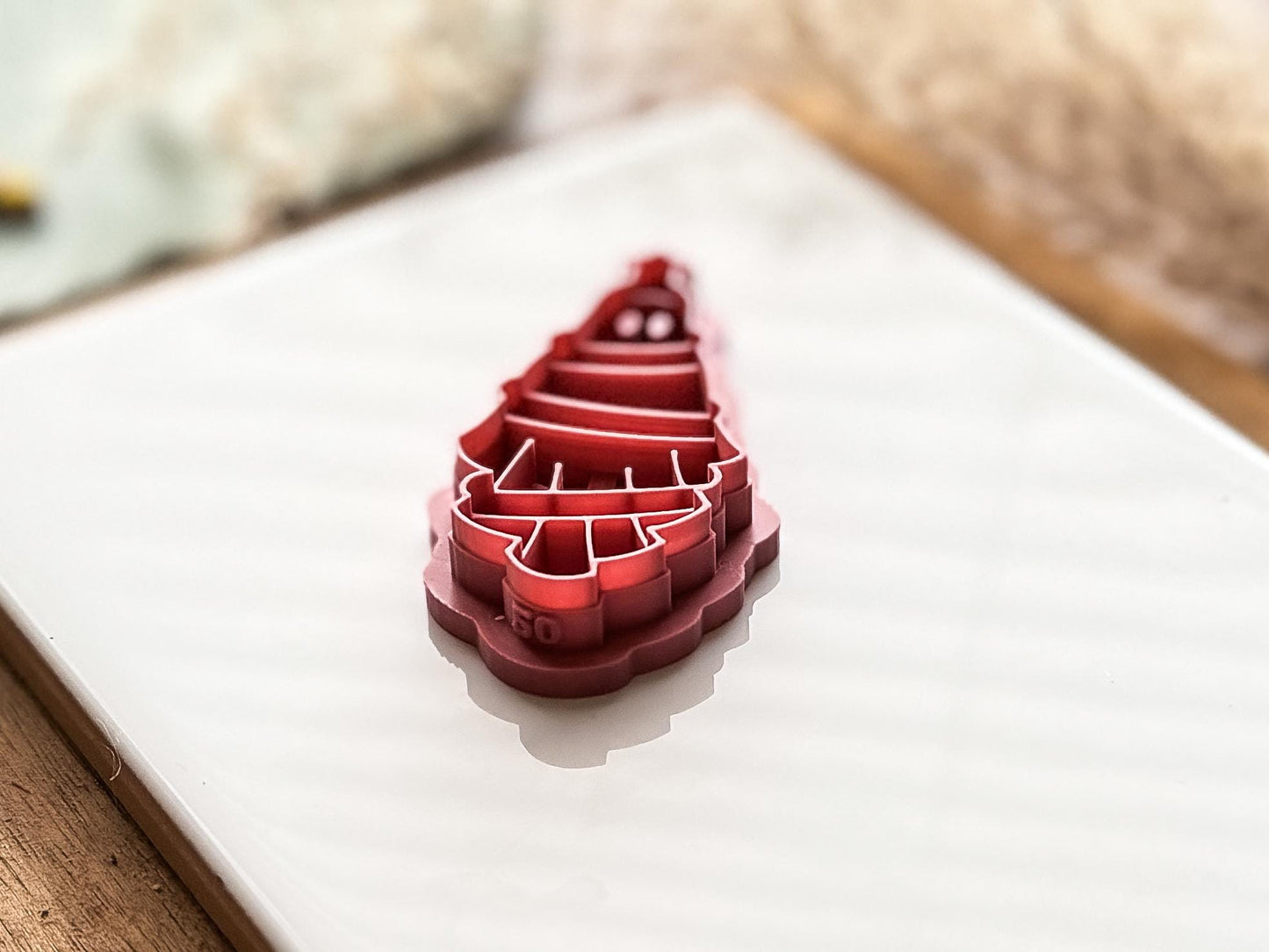 Ghost Christmas Tree Polymer Clay Cutter: Spooky Xmas Clay Tool, 3 - 5 cm, UK Made-Christmas / Winter
