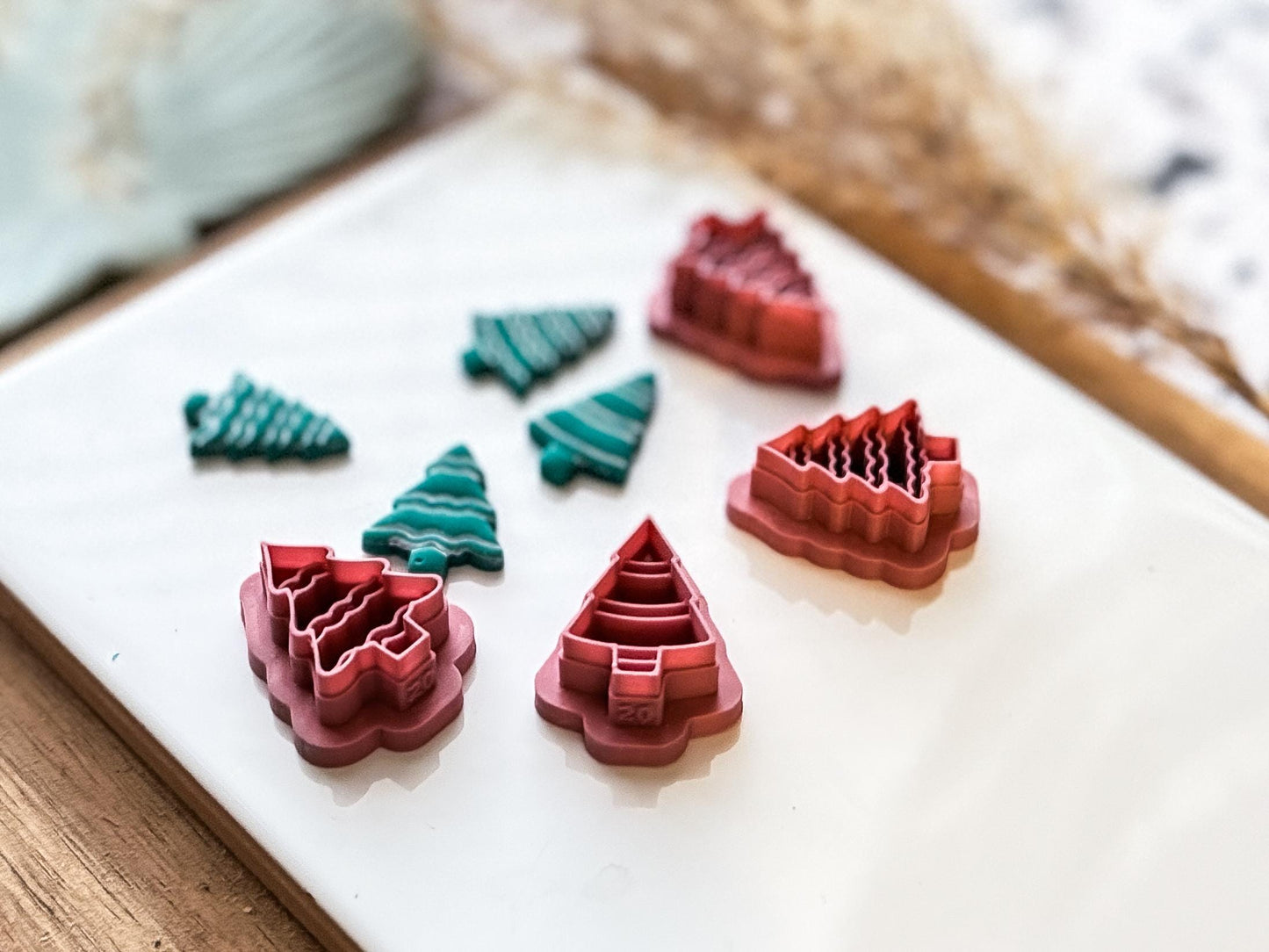 Christmas Tree Polymer Clay Cutter Set-Christmas / Winter