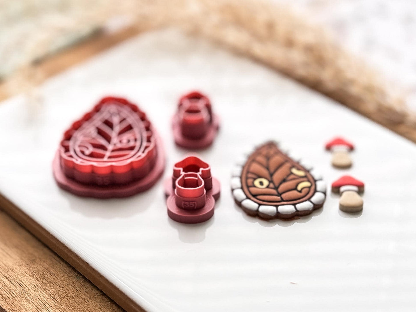 Fairy Door Cutter Set with Mushroom: Cottagecore Polymer Clay Tool, UK Made-Cottagecore Cutters