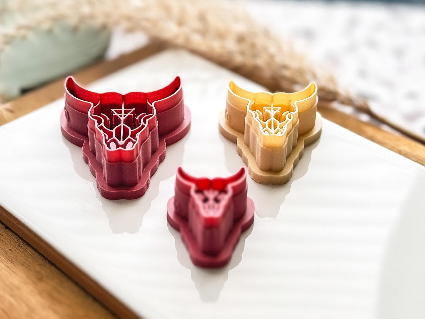 Animal Skull Clay Cutter: Witchy Symbol Detailed Cutter For Polymer and Silver Clay - UK Made-Halloween / Goth Cutters