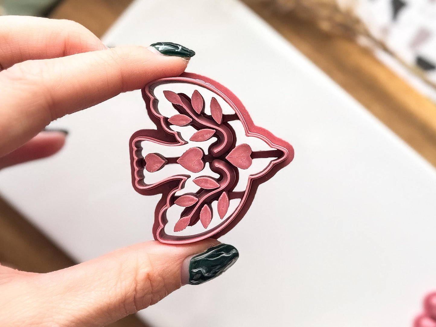 Boho Dove Cutter: Bird Shaped Cutting Tool For Polymer And Silver Clay, Fondant etc, 2 - 4.5 cm, UK Made-Boho Clay Cutters