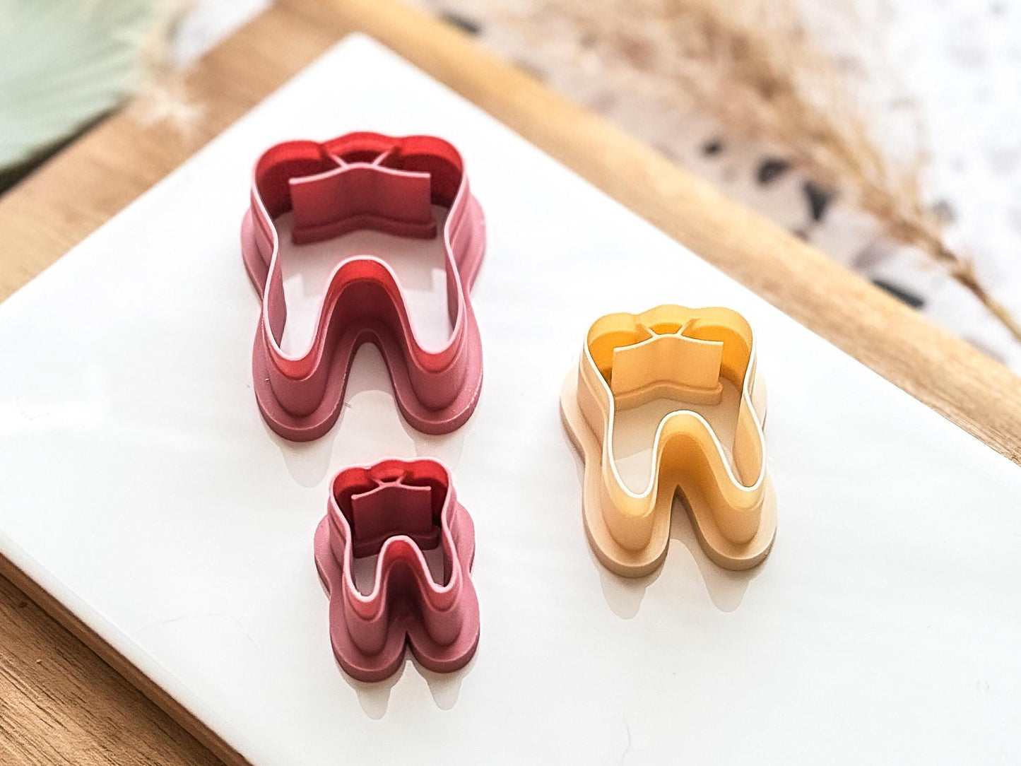Tooth Clay Cutter: Molar Tooth Polymer Clay Tool, 2 - 4.5 cm-Halloween / Goth Cutters