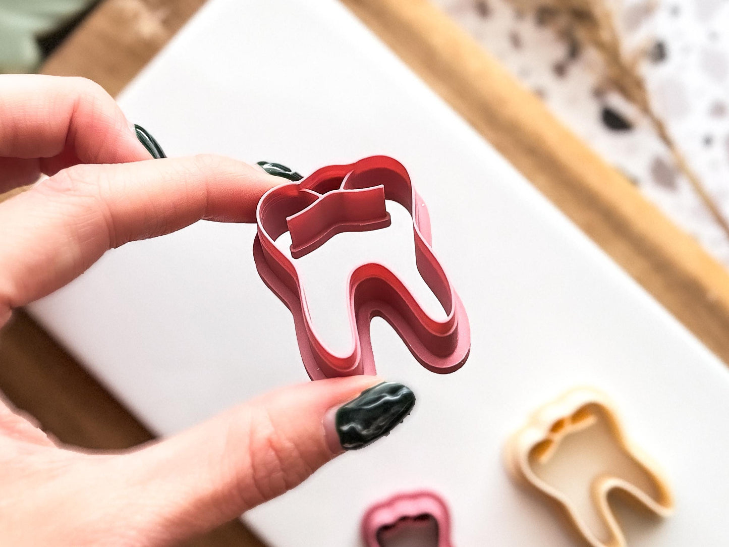 Tooth Clay Cutter: Molar Tooth Polymer Clay Tool, 2 - 4.5 cm-Halloween / Goth Cutters