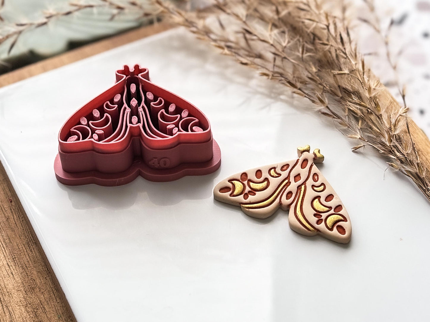 Celestial Moth Clay Cutter, Boho Style Tool for Polymer and Silver Clay-Animal & Nature Cutters