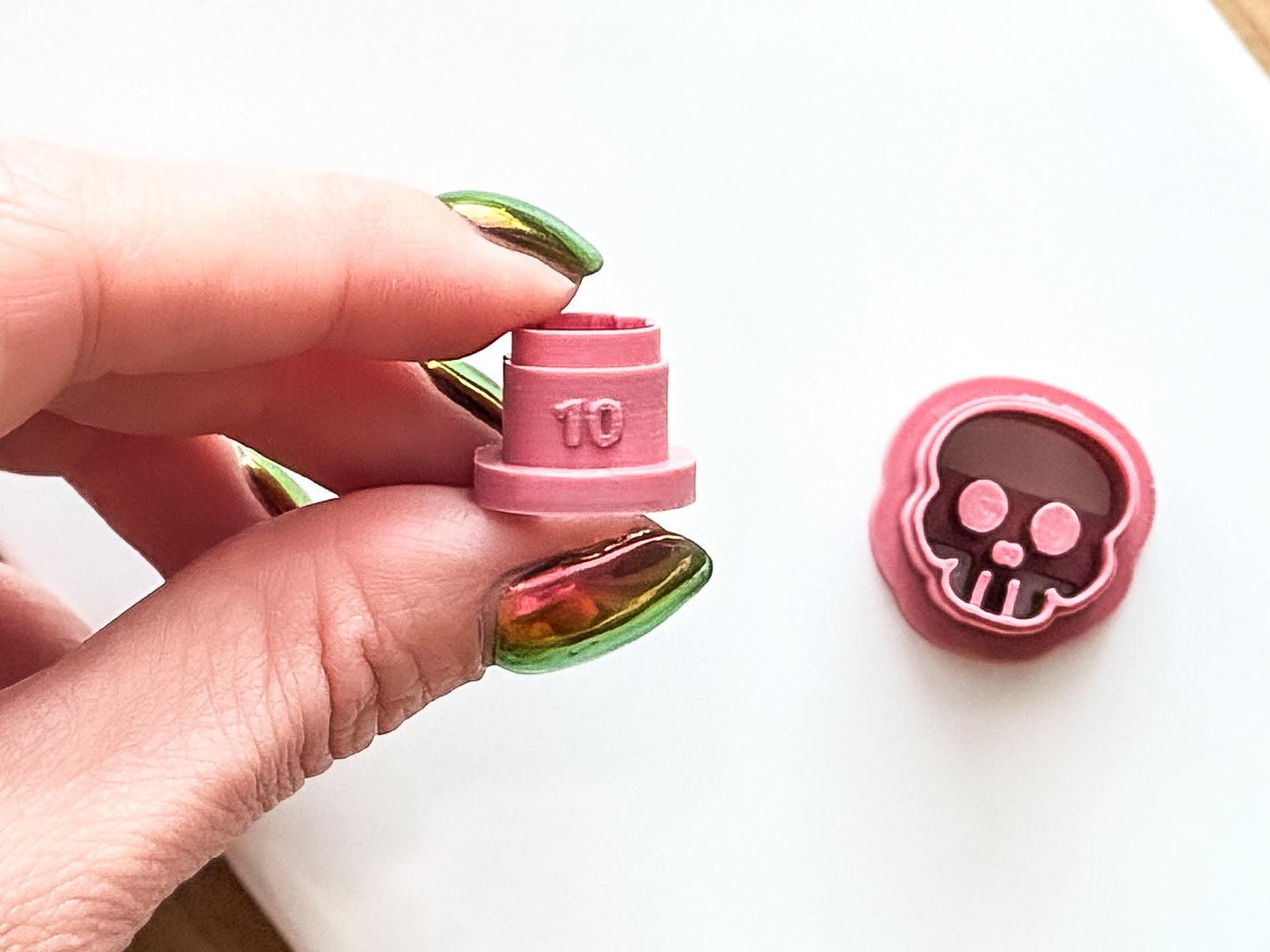 Skull Clay Cutter 2, Small Halloween or Gothic Polymer Clay Tool, 1 - 1.5 cm-Halloween / Goth Cutters