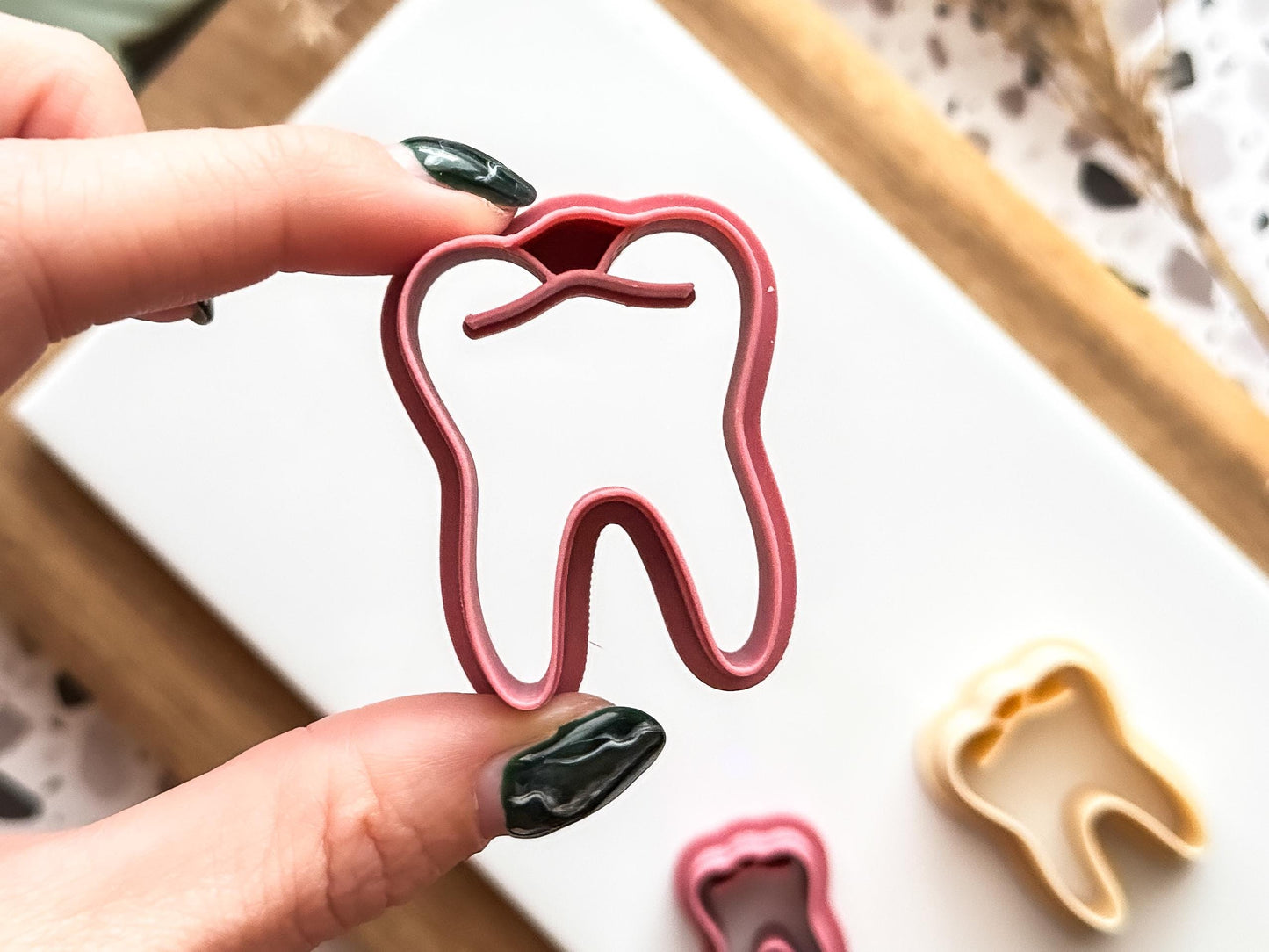 Tooth Clay Cutter: Molar Tooth Polymer Clay Tool, 2 - 4.5 cm-Halloween / Goth Cutters