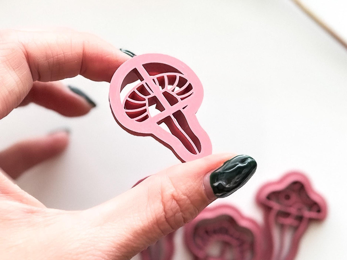 Cheeky Mushroom Cutter 3: Round Top Mushroom Lady Legs For Polymer Clay, 2.5 - 4.5 cm-Autumn Cutters