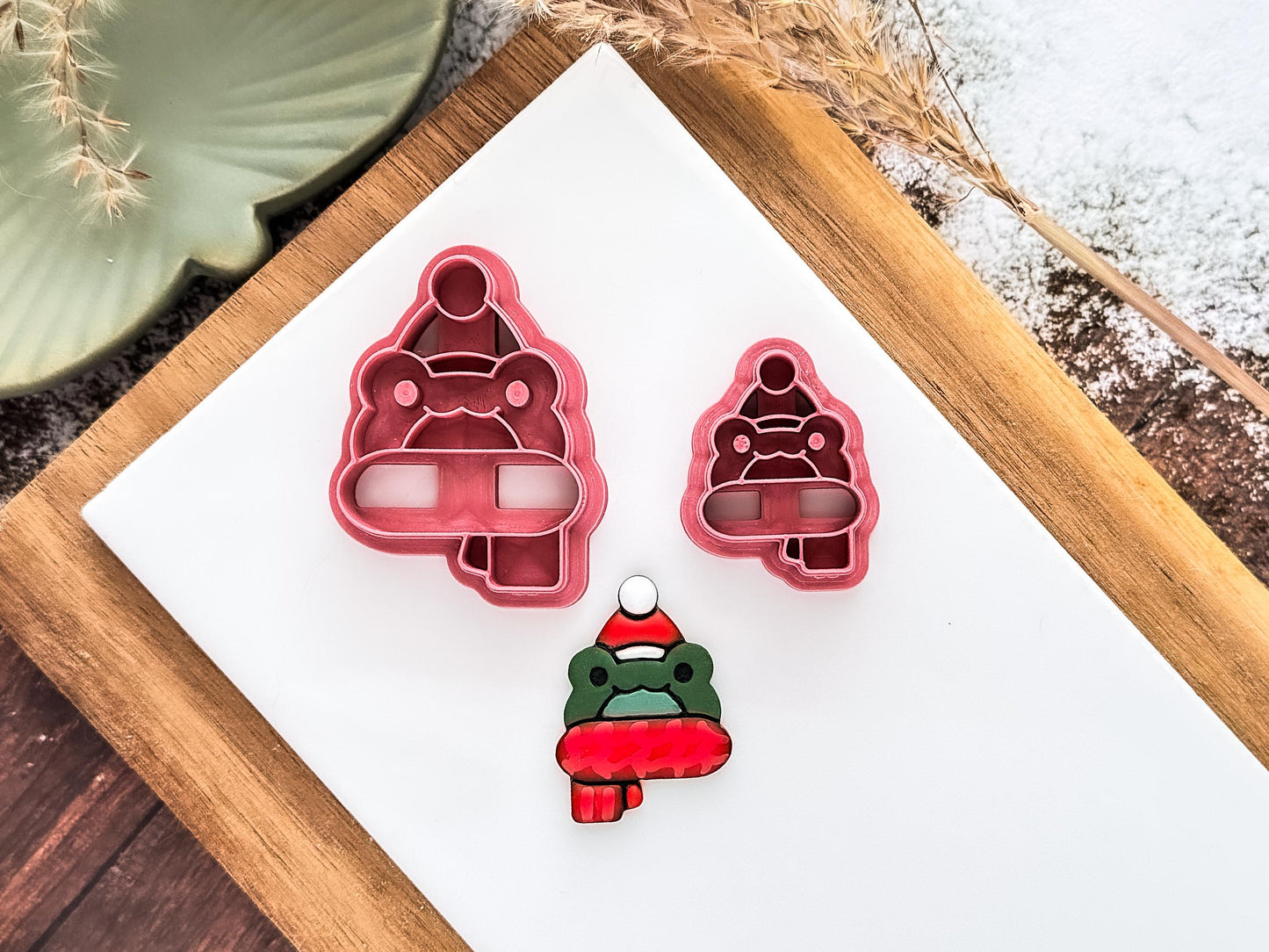 Christmas Frog Cutter for Polymer and Metal Clay, 3 - 5cm-Christmas Clay Cutters