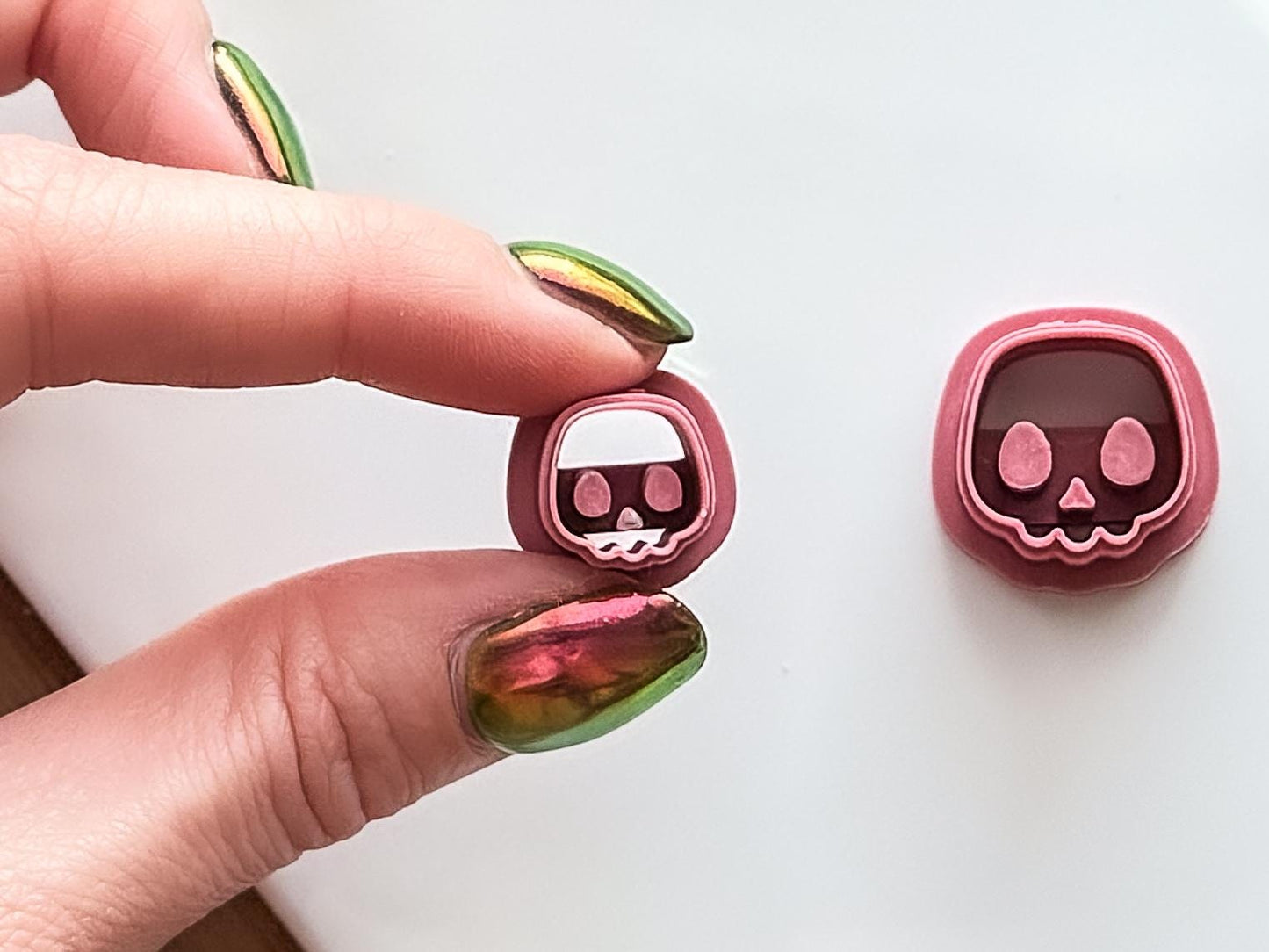 Skull Clay Cutter, Small Halloween or Gothic Polymer Clay Tool, 1 - 1.5 cm-Halloween / Goth Cutters