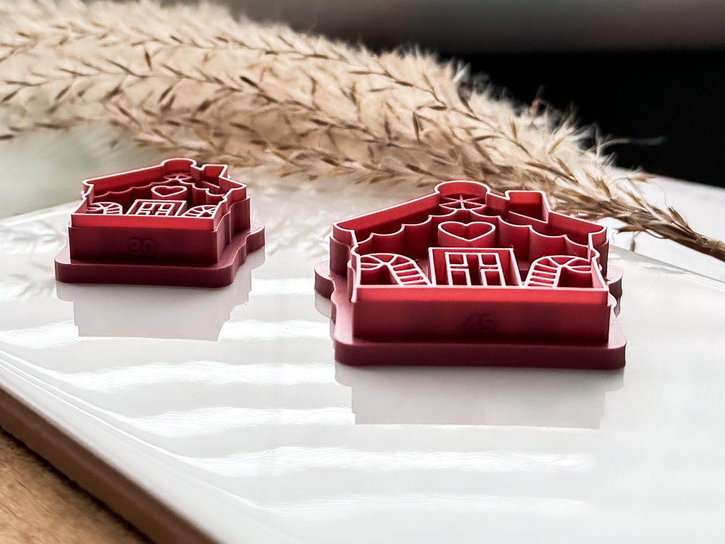 Gingerbread House Cutter: Cutting Tool For Polymer & Metal Clay, 3 - 5 cm.-Christmas Clay Cutters