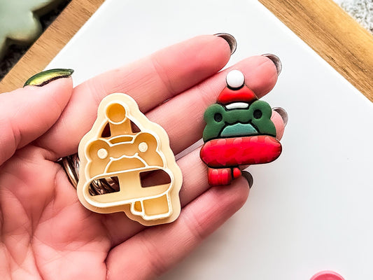 Christmas Frog Cutter for Polymer and Metal Clay, 3 - 5cm-Christmas Clay Cutters