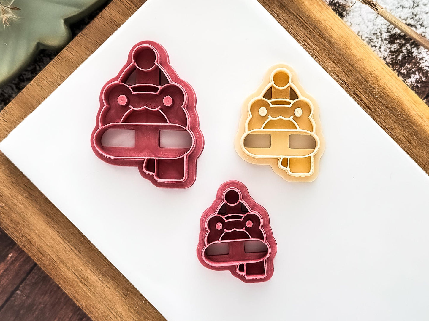 Christmas Frog Cutter for Polymer and Metal Clay, 3 - 5cm-Christmas Clay Cutters