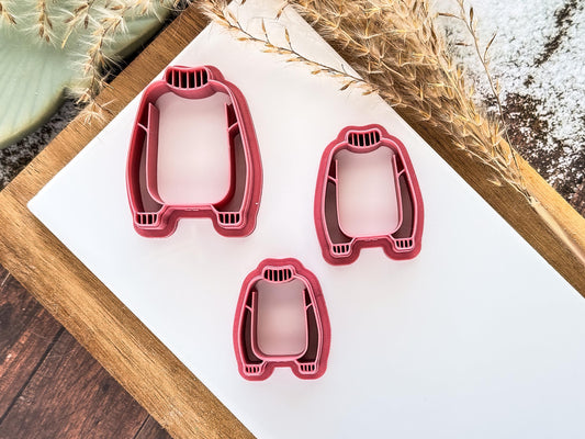 Long Jumper Clay Cutter: Plain Sweater With Collar and Cuff details, 2.5 - 4.5cm-Autumn Clay Cutters