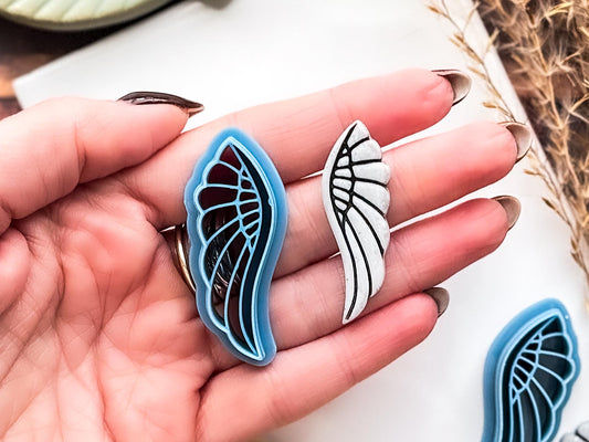 Wing Clay Cutter Pair, Angel Wings, Bird Feathers, Various Sizes, Fondant Cutter-Celestial Clay Cutters