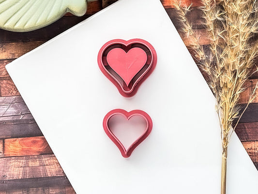 Heart Bezel Clay Cutter Set-Valentines Clay Cutters