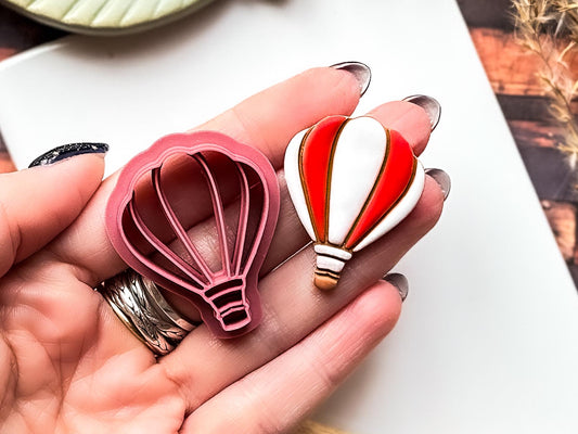 Hot Air Balloon 2 Polymer Clay Cutter, Polymer Clay, Silver Clay And Fondant, 5 Sizes-Summer Clay Cutters