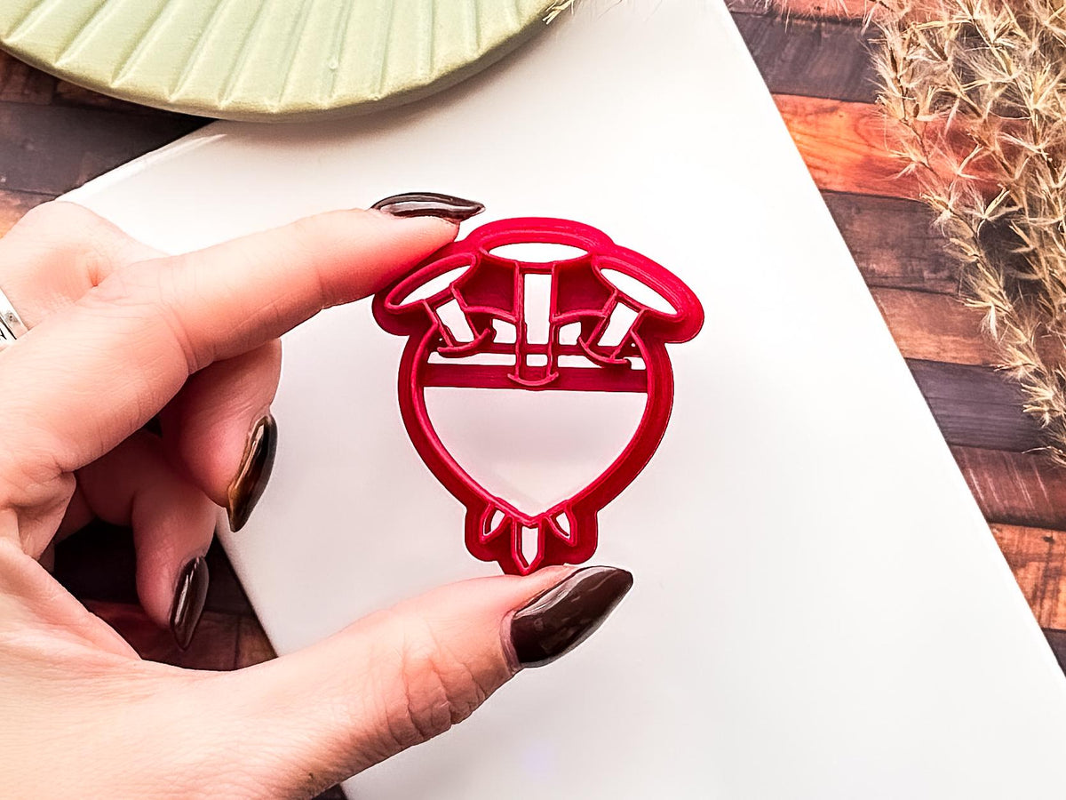 Heart and Nail Clay Cutter, For Alternative Valentines Polymer Clay And Fondant Projects, 5 Sizes-Valentines Clay Cutters