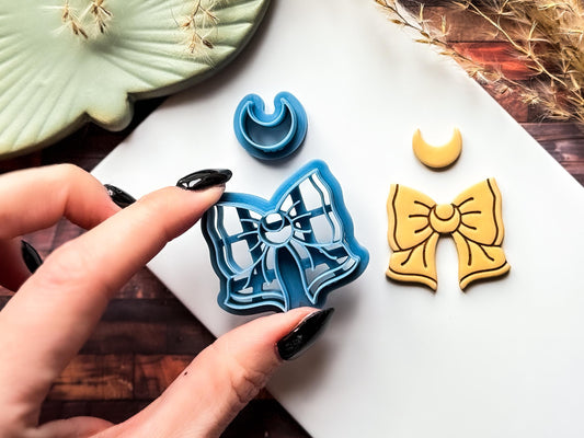 Moon Bow Earring Cutter, Drop Style Celestial Design, Various Sizes, UK Made-Celestial Clay Cutters