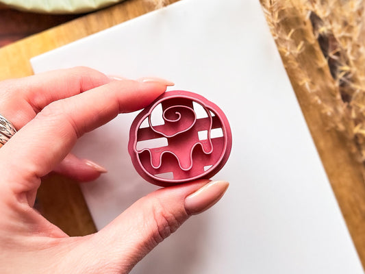 Cinnamon Roll Clay Cutter, Desert Themed Polymer Clay & Fondant Cutting Tool-Food Themed Clay Cutters