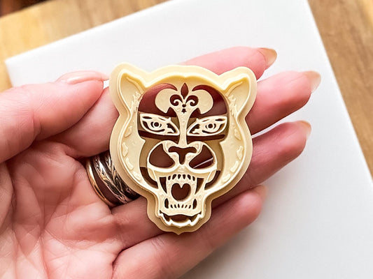Jaguar Cat Cutter, Jungle Panther, For Polymer Clay & Fondant, 4.8 cm-Gothic Clay Cutters