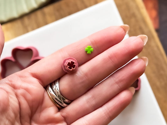 Four Leaf Clover Cutter, Outline Shape For Polymer Clay & Fondant 0.5 - 7 cm-Floral Clay Cutters